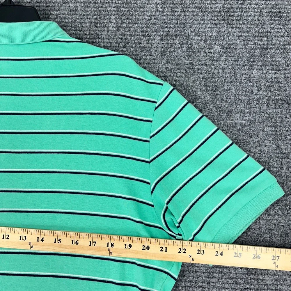 Polo Ralph Lauren Preppy Polo Shirt Striped‎ Pony Logo Casual Golf Mens M